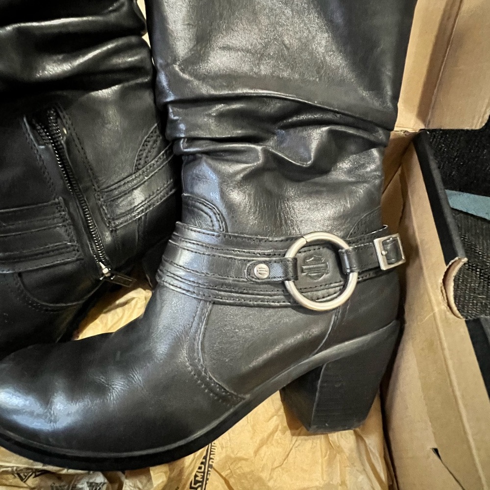 Haley Davidson size 8.5 black boots